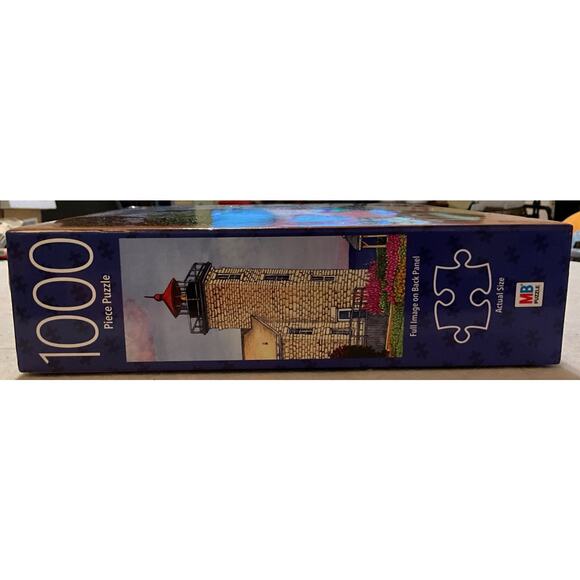 New Sealed Premium Quality Blue Board 1000 Pc Puzzle 20X27 Sodus Bay Lighthouse - Picture 5 of 10